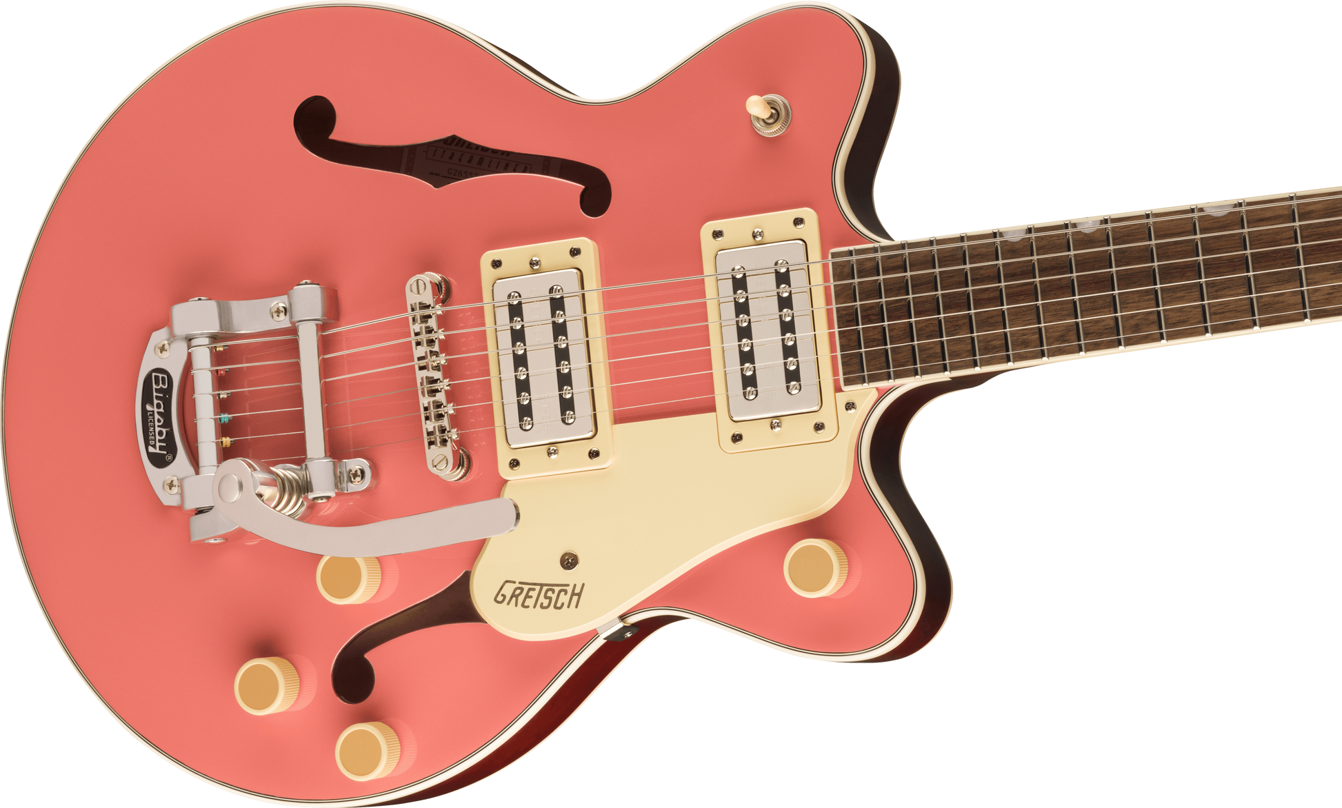 GRETSCH G2655T STREAMLINER CENTER BLOCK JR. DOUBLE-CUT  BIGSBY CORAL