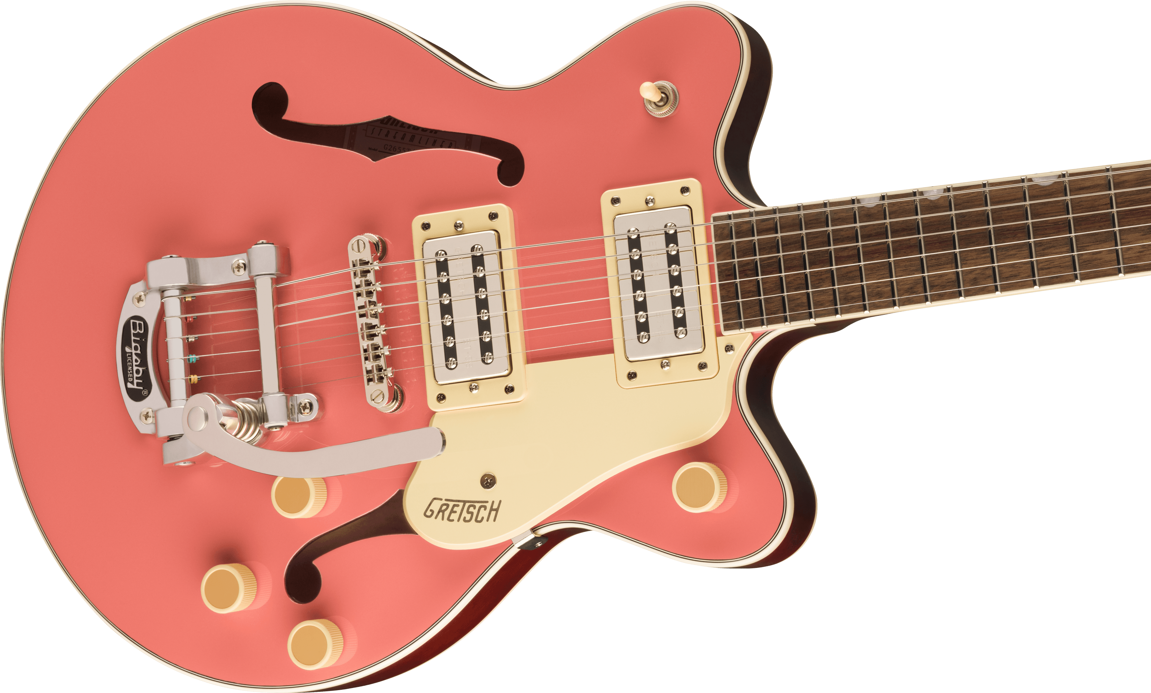 GRETSCH G2655T STREAMLINER CENTER BLOCK JR. DOUBLE-CUT  BIGSBY CORAL