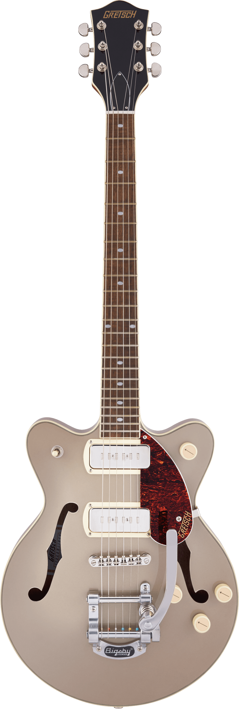 GRETSCH G2655T-P90 STREAMLINER CENTER BLOCK JR P90  BIGSBY  SAHARA METALLIC