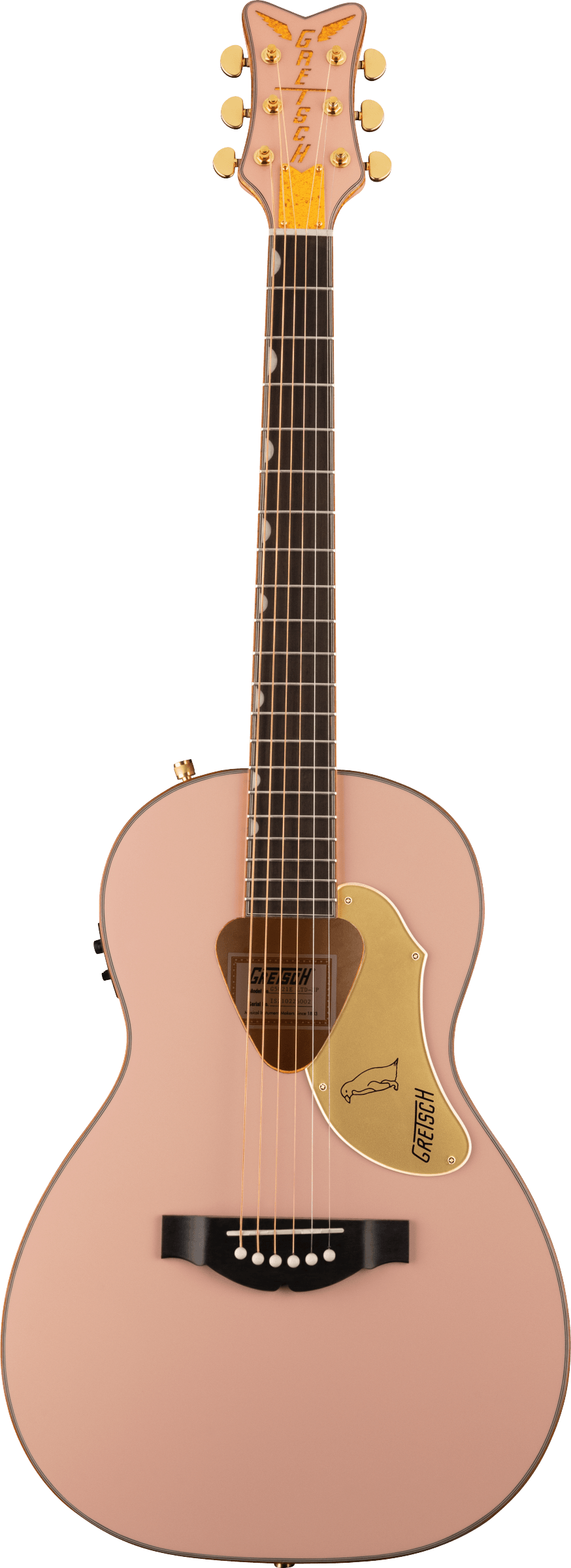GRETSCH G5021E RANCHER PENGUIN PARLOR ACOUSTIC/ELECTRIC SHELL PINK