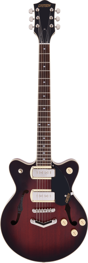 GRETSCH G2655-P90 STREAMLINER CENTER BLOCK JR. P90  V-STOPTAIL CLARET BURST