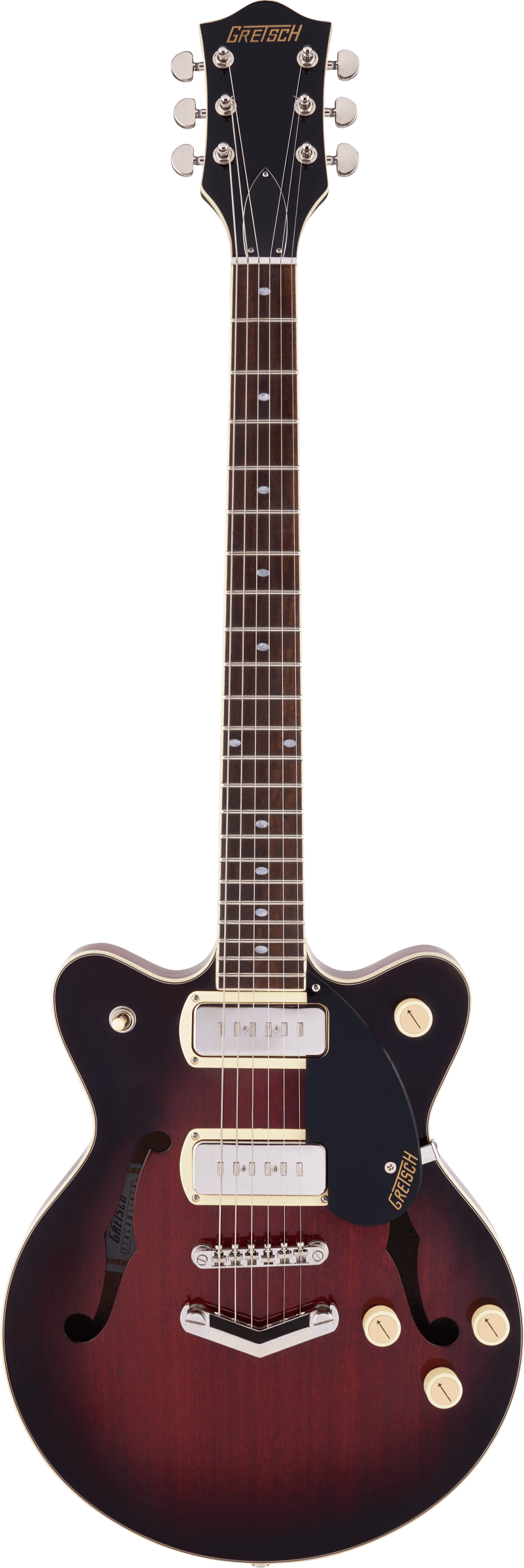 GRETSCH G2655-P90 STREAMLINER CENTER BLOCK JR. P90  V-STOPTAIL CLARET BURST