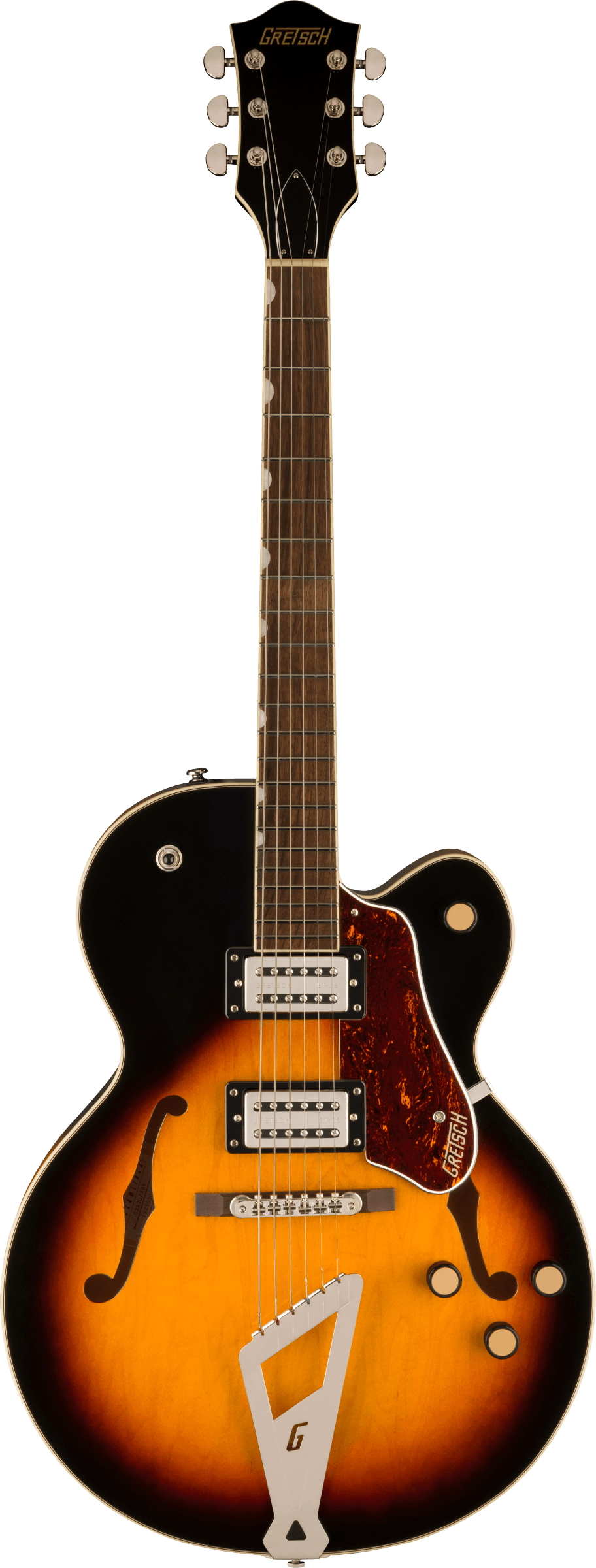 GRETSCH G2420 STREAMLINER HOLLOW   CHROMATIC II TAILPIECE BROOKLYN BURST