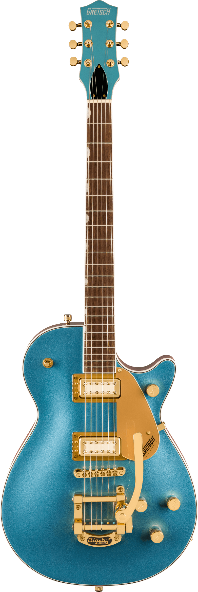 GRETSCH ELECTROMATIC PRISTINE LTD JET SINGLE-CUT BIGSBY MAKO