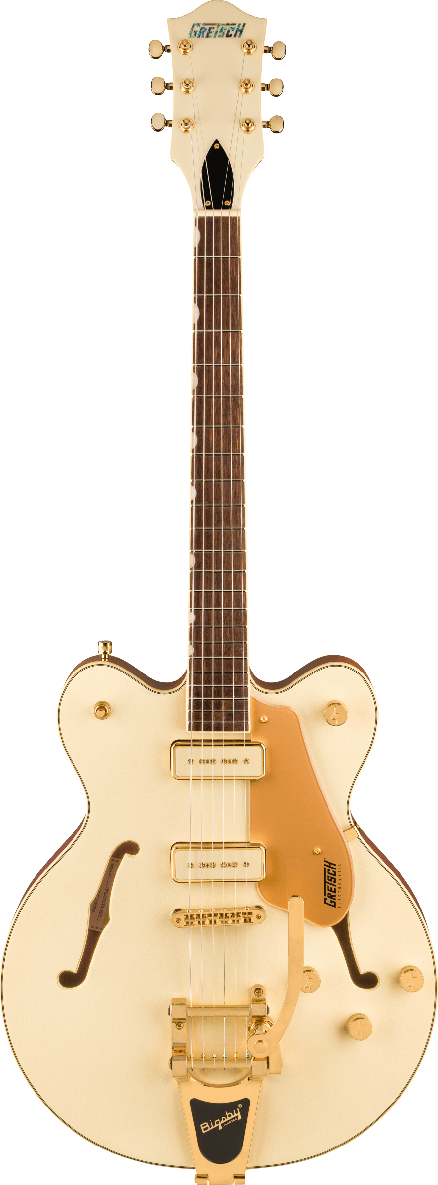 GRETSCH ELECTROMATIC PRISTINE LTD CENTER BLOCK DOUBLE-CUT BIGSBY WHITE GOLD
