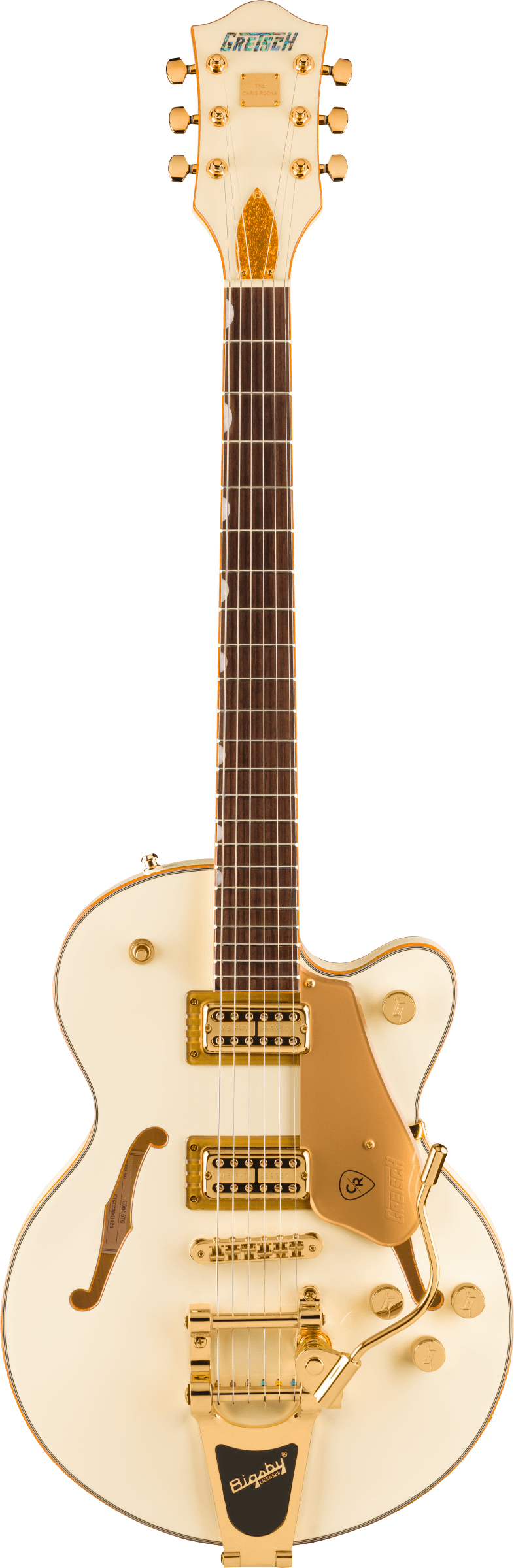 GRETSCH ELECTROMATIC CHRIS ROCHA BROADKASTER JR. CENTER BLOCK VINTAGE WHITE