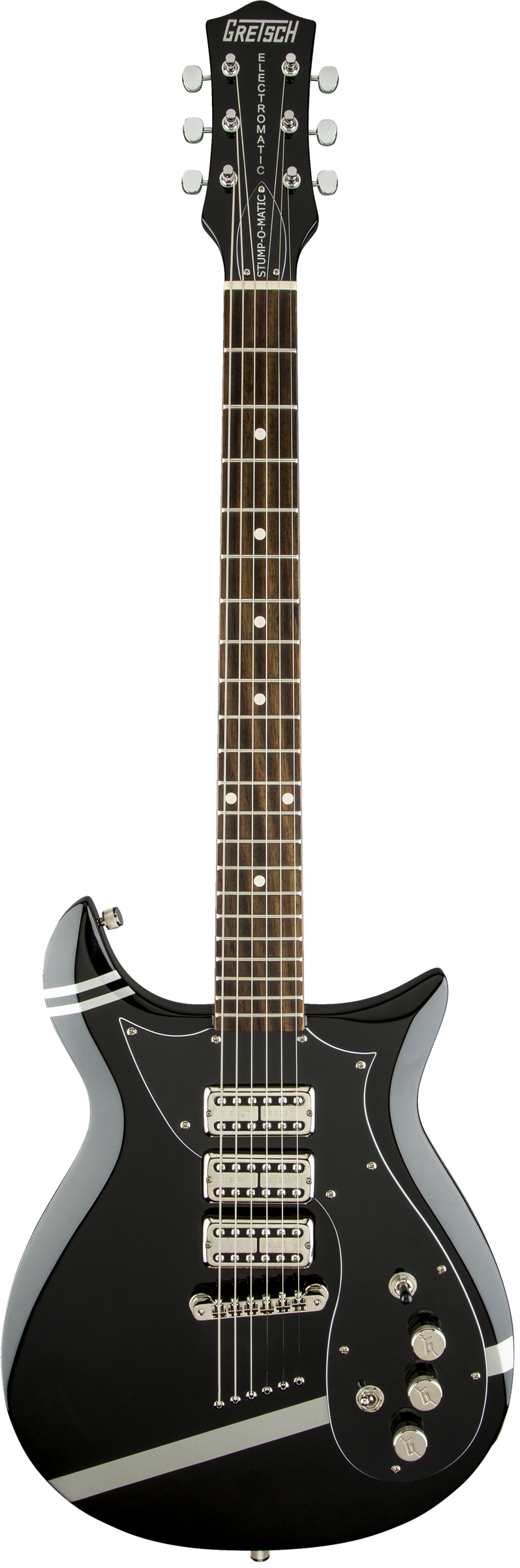 GRETSCH G5135CVT-PS PATRICK STUMP SIGNATURE CVT  BLACK WITH PEWTER STRIPES