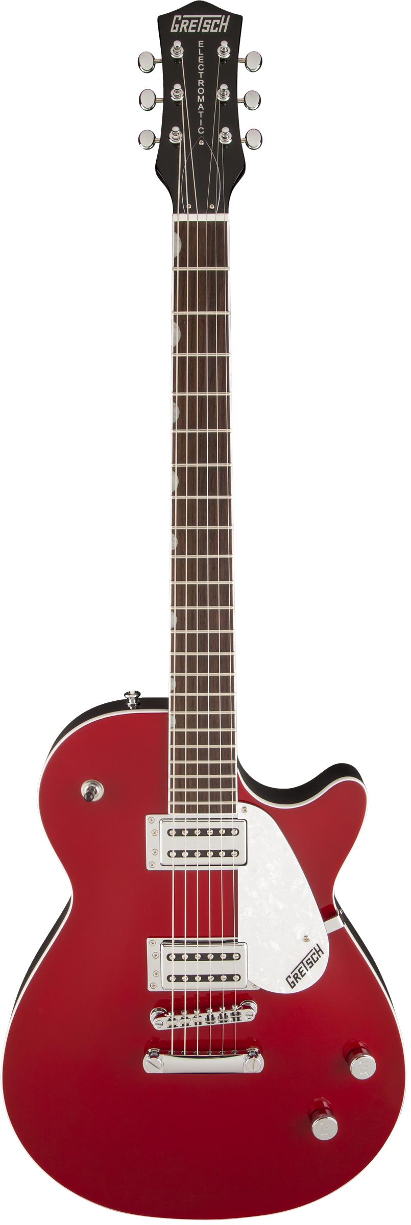 GRETSCH G5425 ELECTROMATIC JET CLUB SOLID  FIREBIRD RED TOP WITH BLACK BACK
