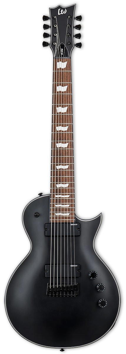 LTD EC-258 BLACK SATIN 8 CUERDAS