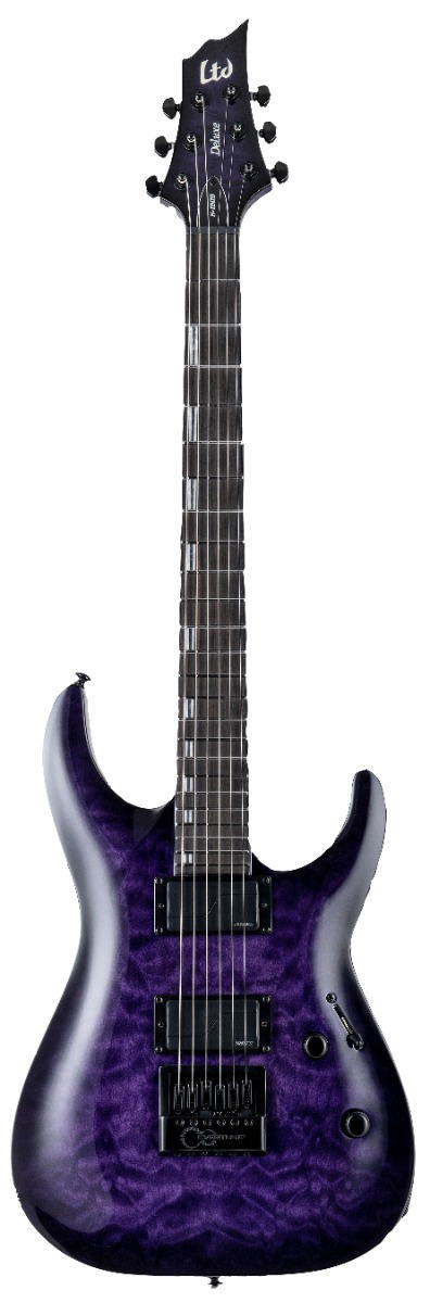 LTD H-1000 EVERTUNE QM SEE THRU PURPLE SUNBURST
