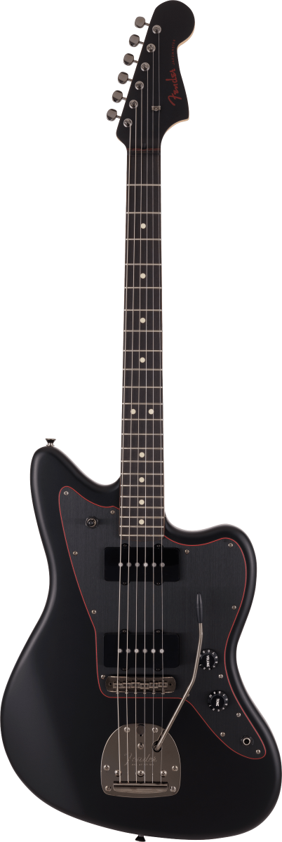 FENDER LTD HYBRID II JAZMASTER RW NOIR BLK EC-22