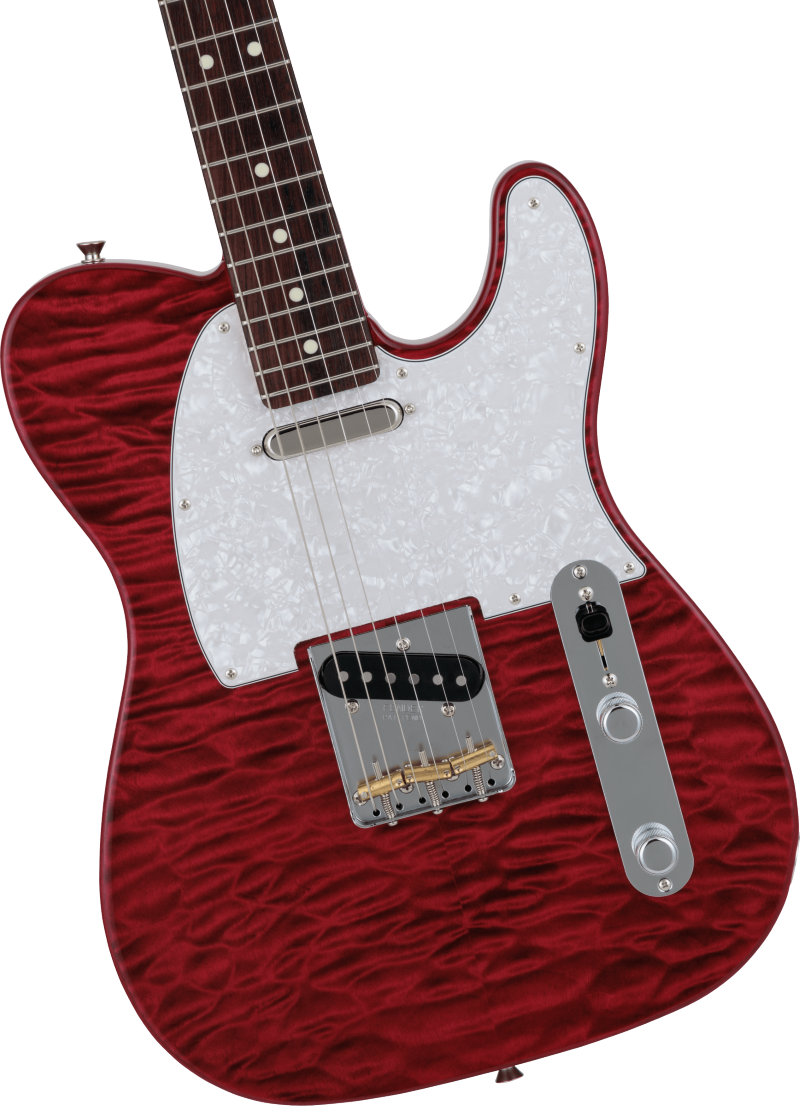 FENDER 2024 HYBRID II TELE RW QUILT RBL