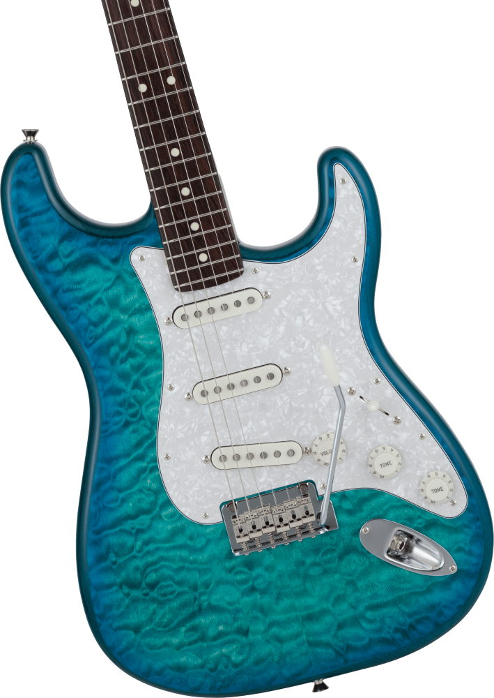 FENDER 2024 HYBRID II STRAT RW QUILT AQM