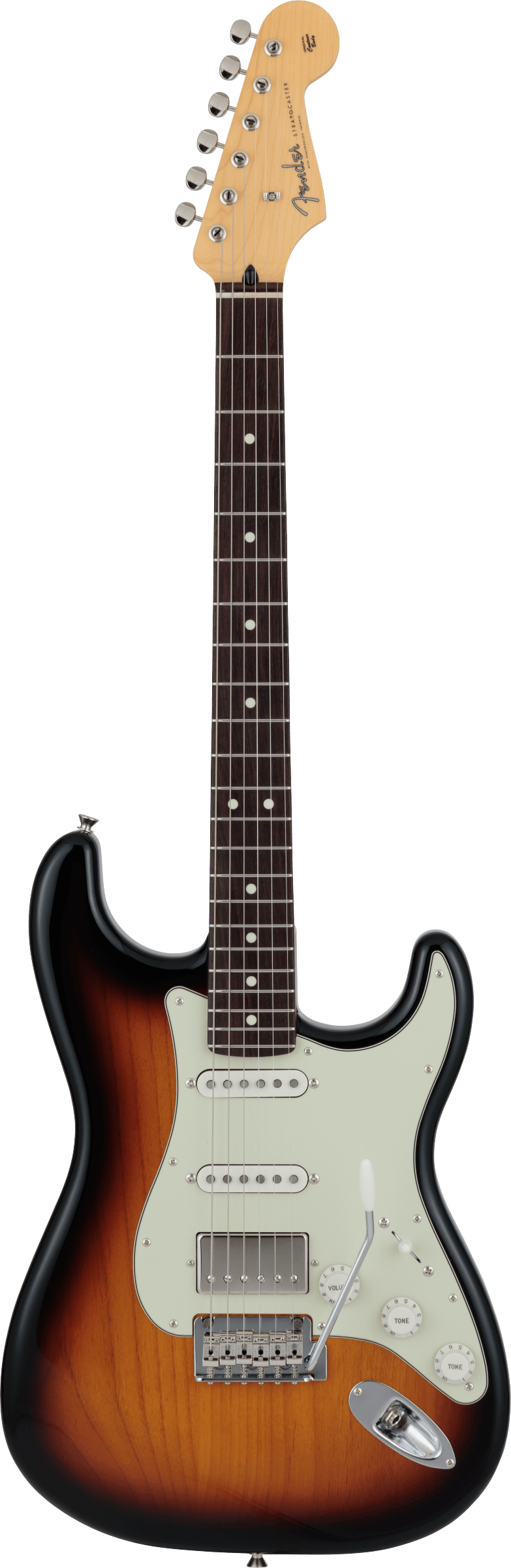 FENDER 2024 HYBRID II STRAT HSS RW 3TS