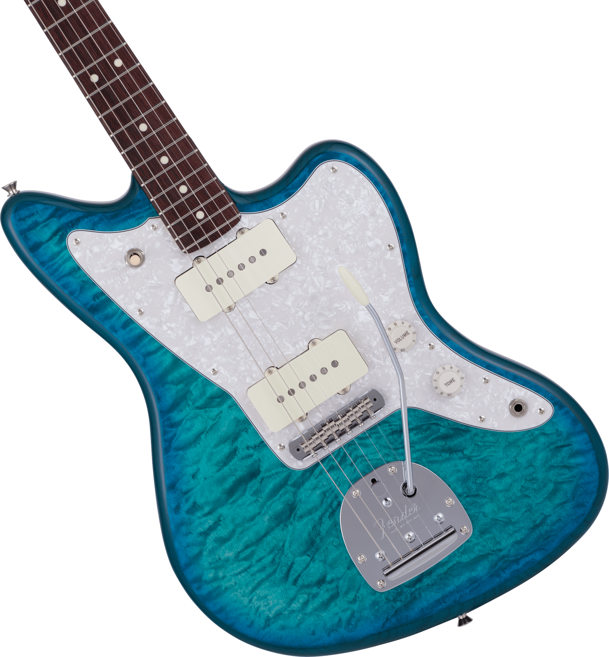 FENDER 2024 HYBRID II JAZZMASTER RW QUILT AQM