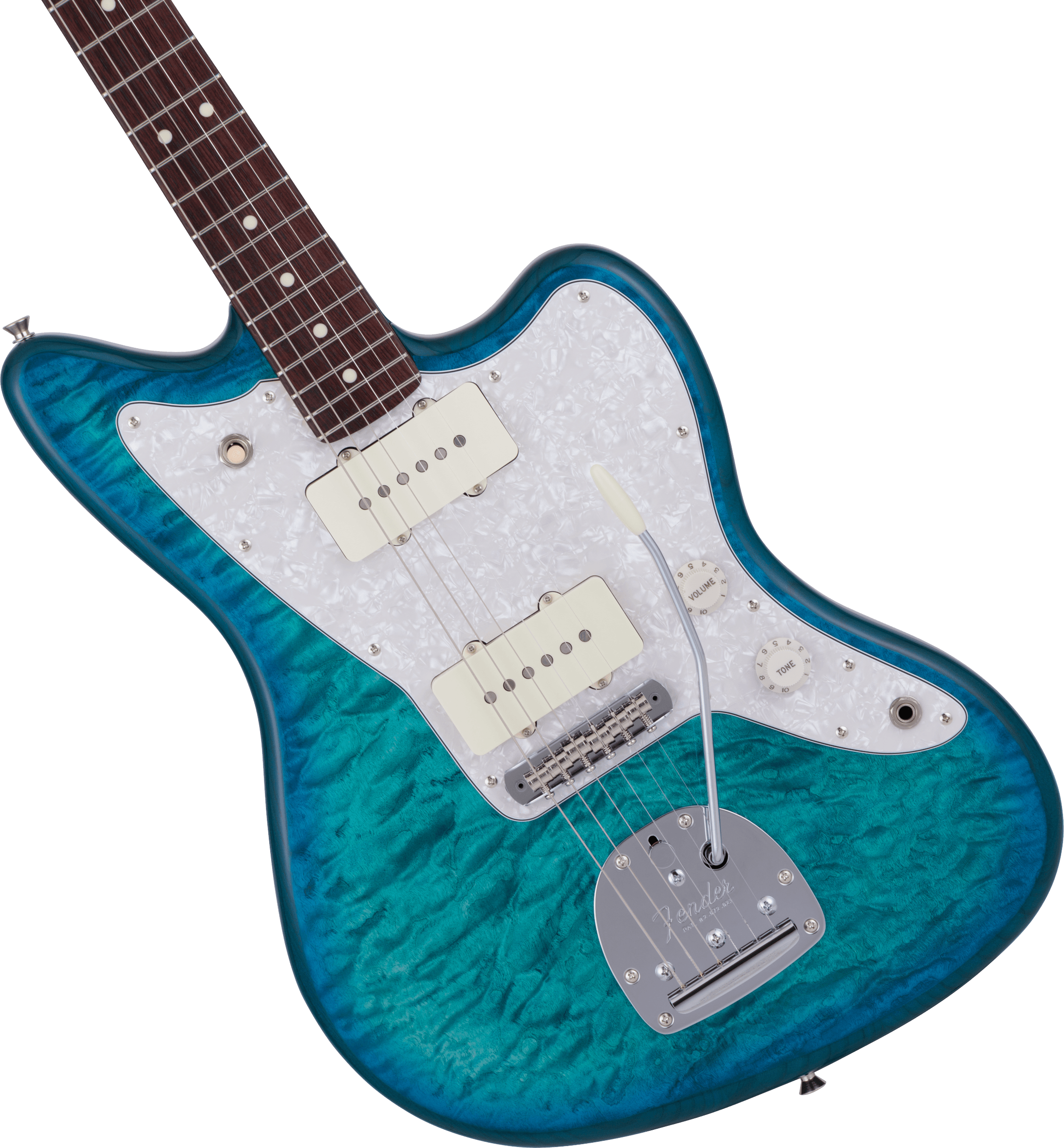 FENDER 2024 HYBRID II JAZZMASTER RW QUILT AQM