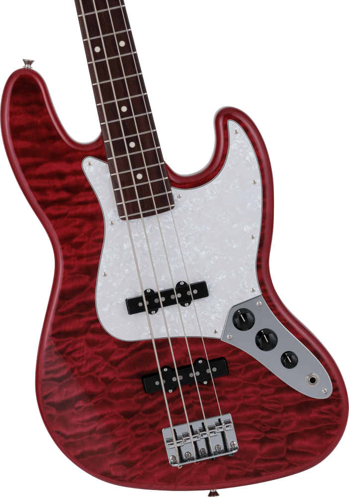 FENDER 2024 HYBRID II JAZZ BASS RW QUILT RBL