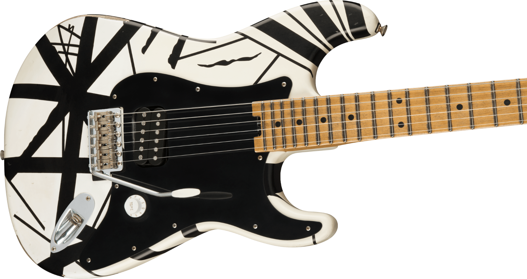 EVH STRIPED 78 ERUPTION BLACK-WHITE STRIPES RELIC