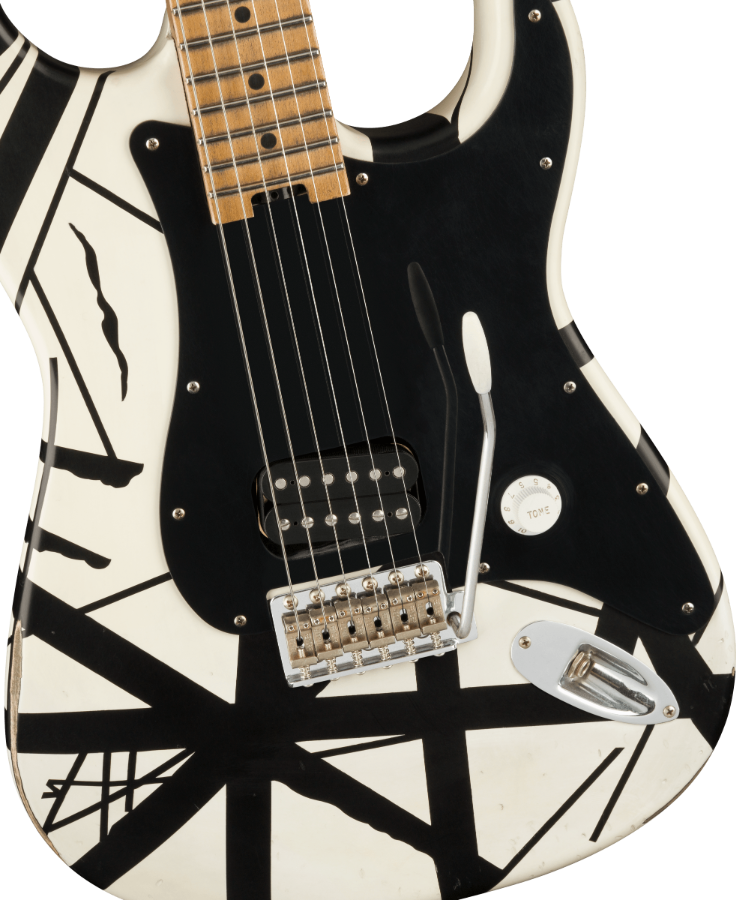 EVH STRIPED 78 ERUPTION BLACK-WHITE STRIPES RELIC