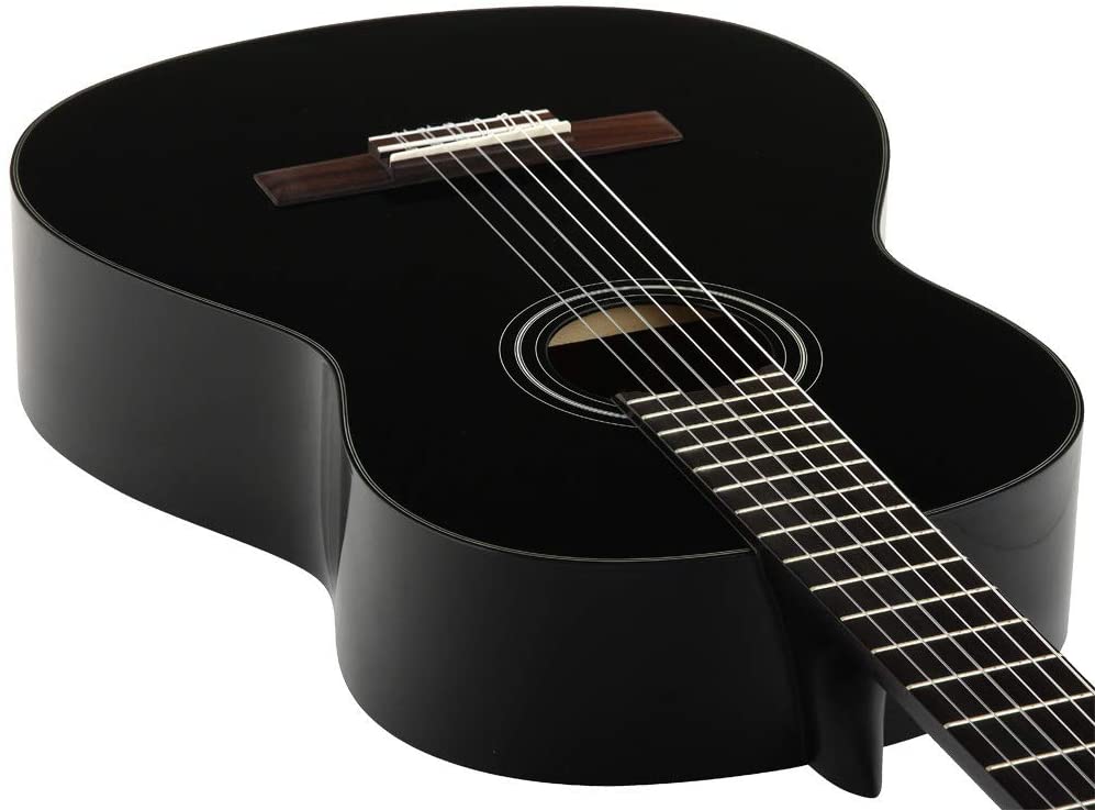 Yamaha C40BLII Guitarra Clásica Negra + Soporte Gratis