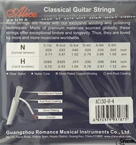Alice Juego Cuerdas Guitarra Clásica AC130N