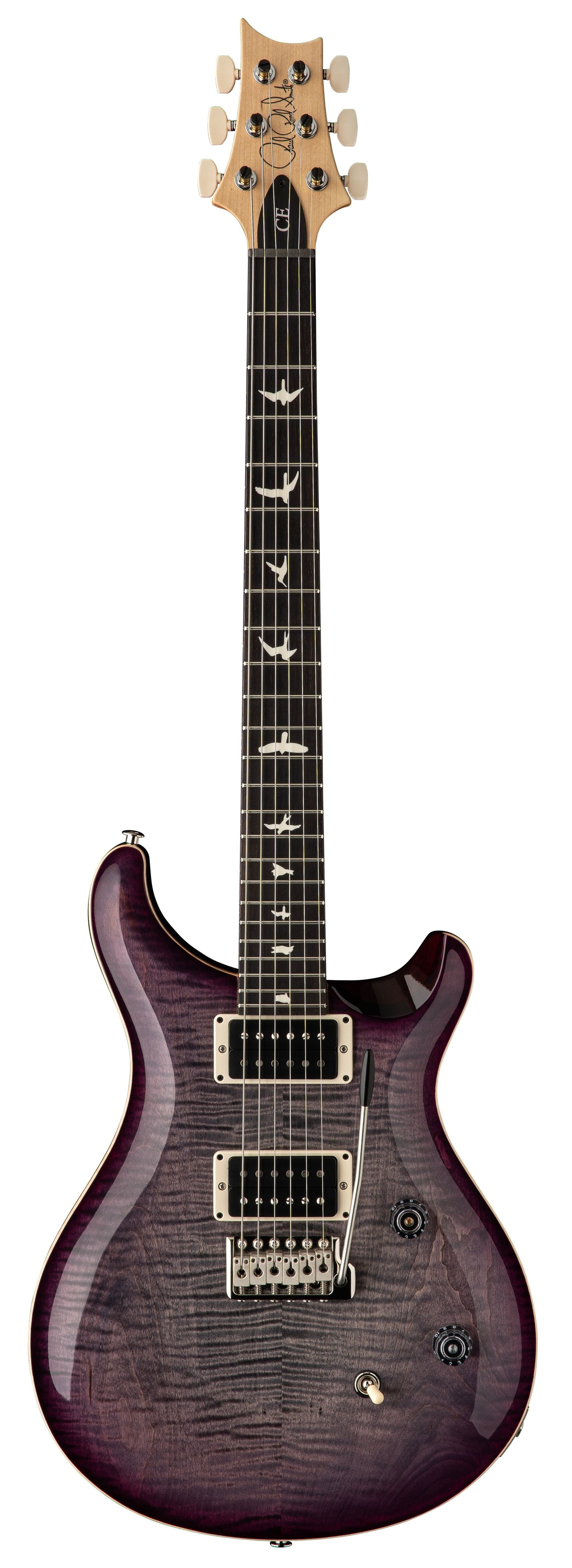 PRS GUITARS CE24 FADED GRAY BLACK PURPLE BURST