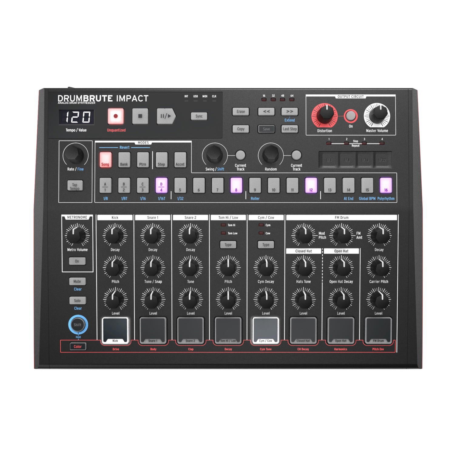 ARTURIA DRUMBRUTE IMPACT NOIR Caja de ritmos