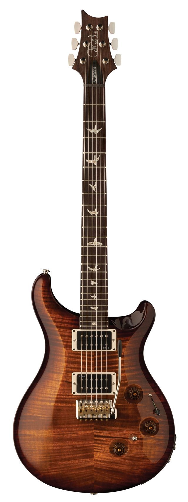 PRS GUITARS CUSTOM 24 PIEZO BLACK GOLD WRAPAROUND BURST