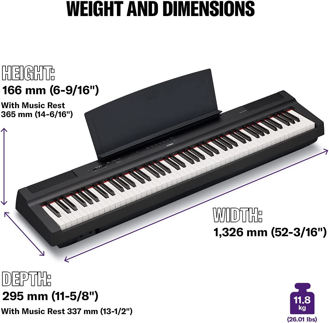 YAMAHA P125B Piano Digital