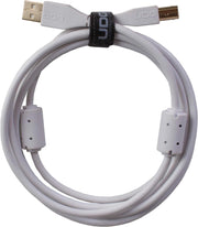 UDG Ultimate USB 2.0 A-B Blanco Conec. Recto 3m