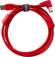 UDG Ultimate USB 2.0 A-B Rojo Conec. Ángulo 1m
