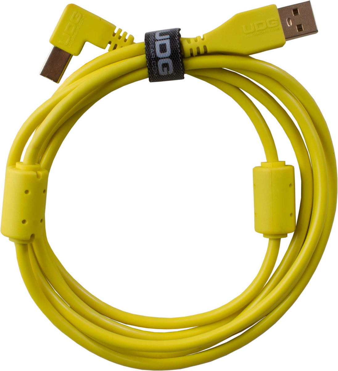 UDG Ultimate USB 2.0 A-B Amarillo Conec. Ángulo 3m