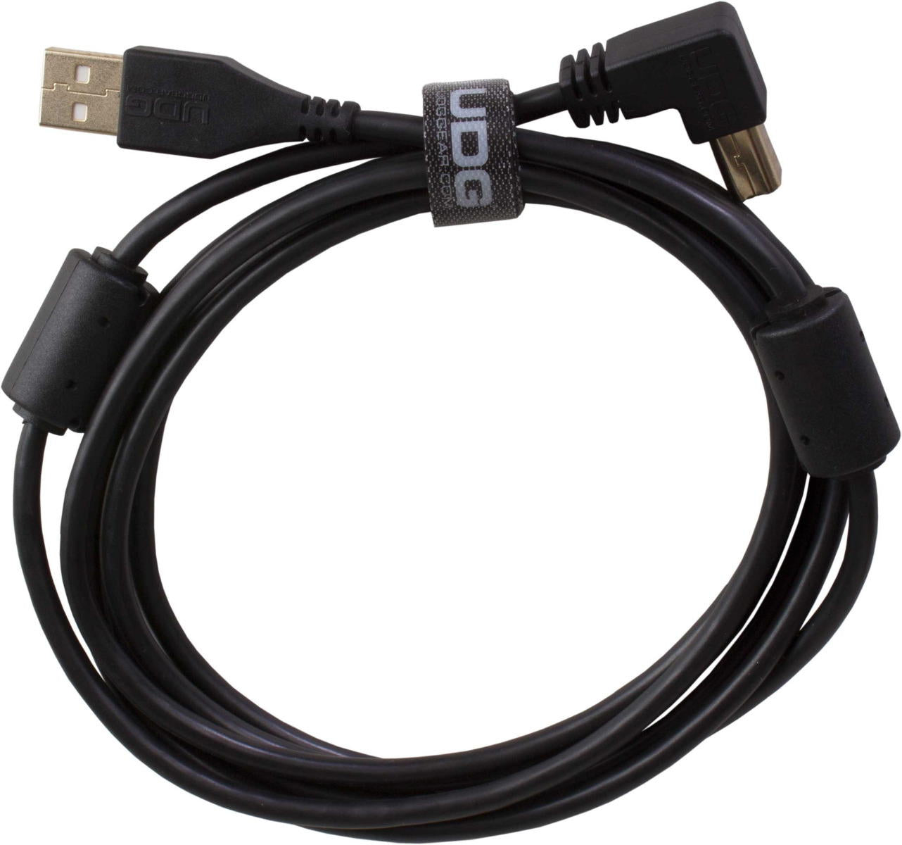 UDG Ultimate USB 2.0 A-B Negro Conec. Ángulo 2m