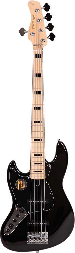 MARCUS MILLER V7-5 VINTAGE ALDER 2ND GEN BLK ZURDO