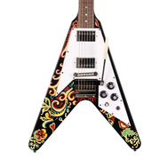 EPIPHONE JIMI HENDRIX LOVE DROPS FLYING V EBONY