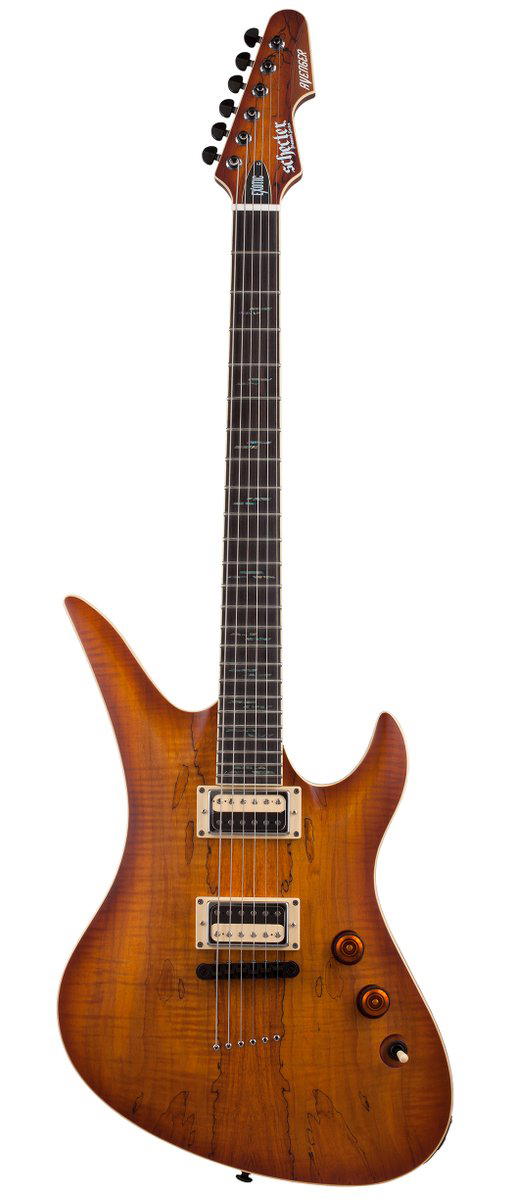 SCHECTER AVENGER EXOTIC SPALTED MAPLE SNVB