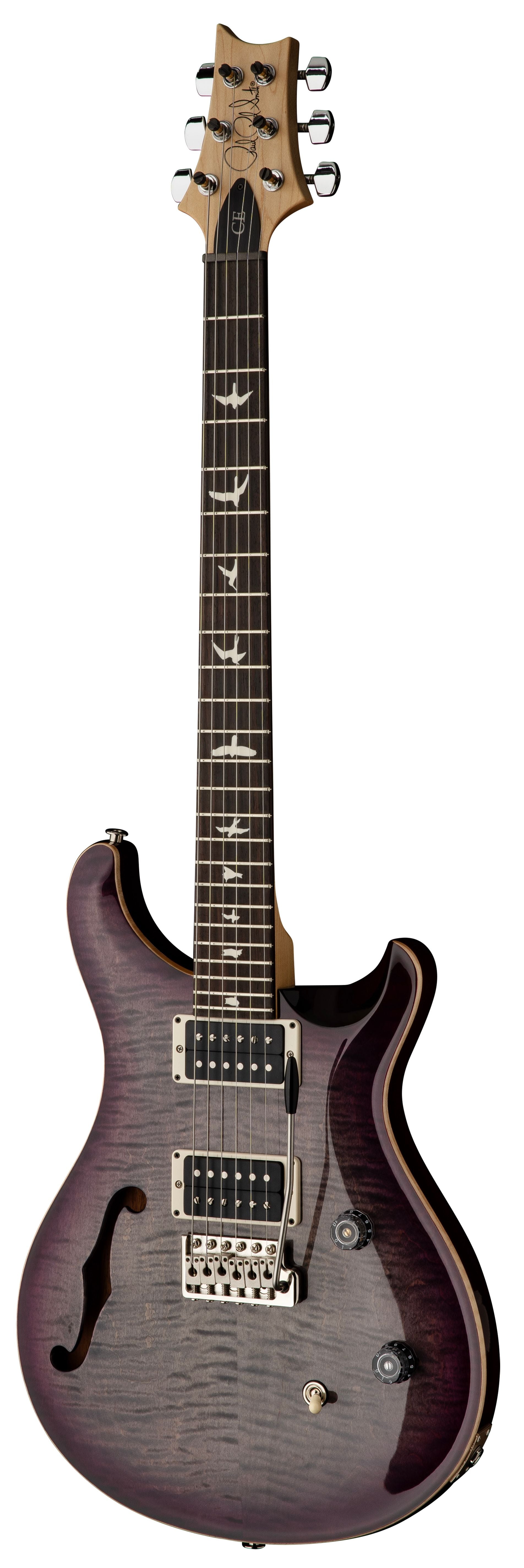PRS GUITARS CE24 SH FADED GRAY BLACK PURPLE BURST