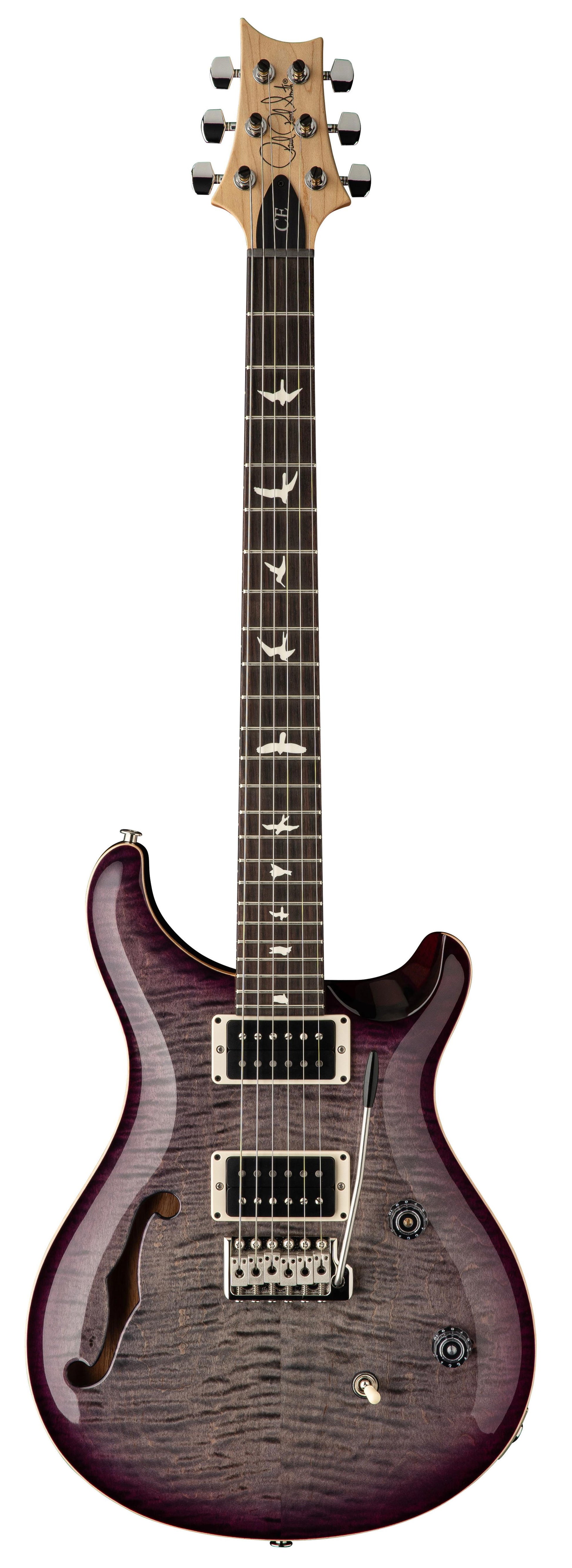 PRS GUITARS CE24 SH FADED GRAY BLACK PURPLE BURST