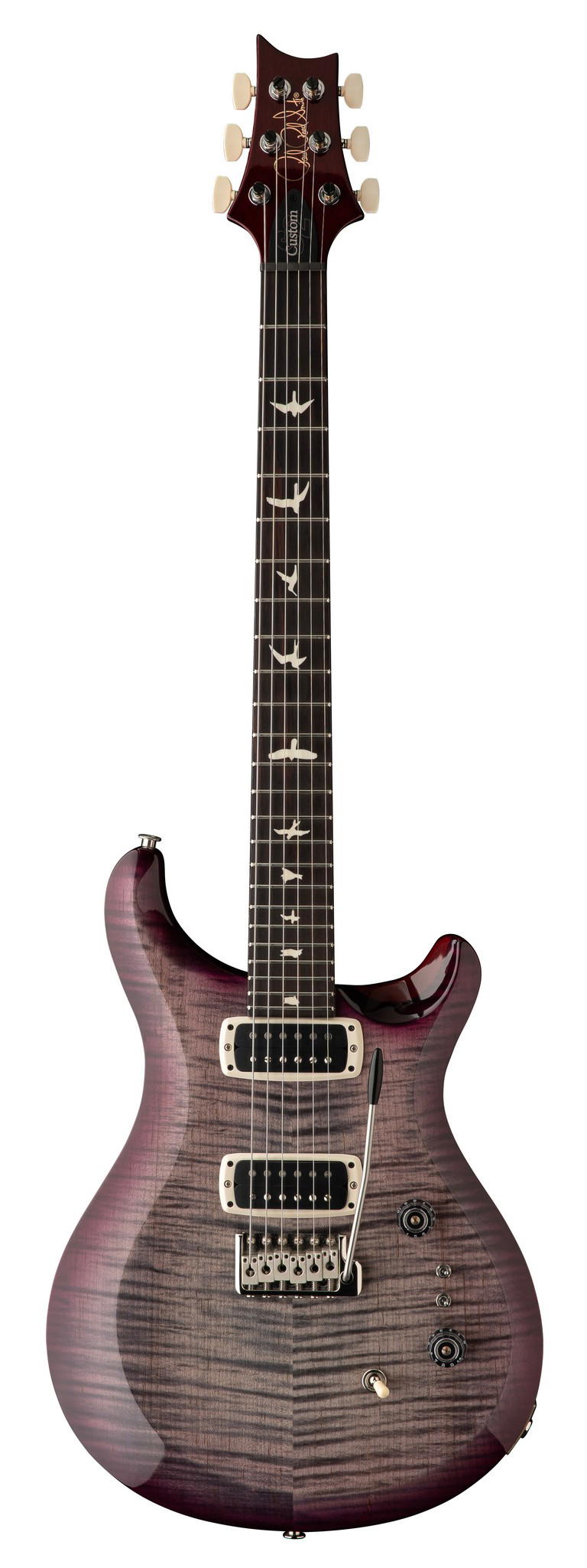 PRS GUITARS S2 CUSTOM 24-08 FADED GRAY BLACK PURPLE BURST