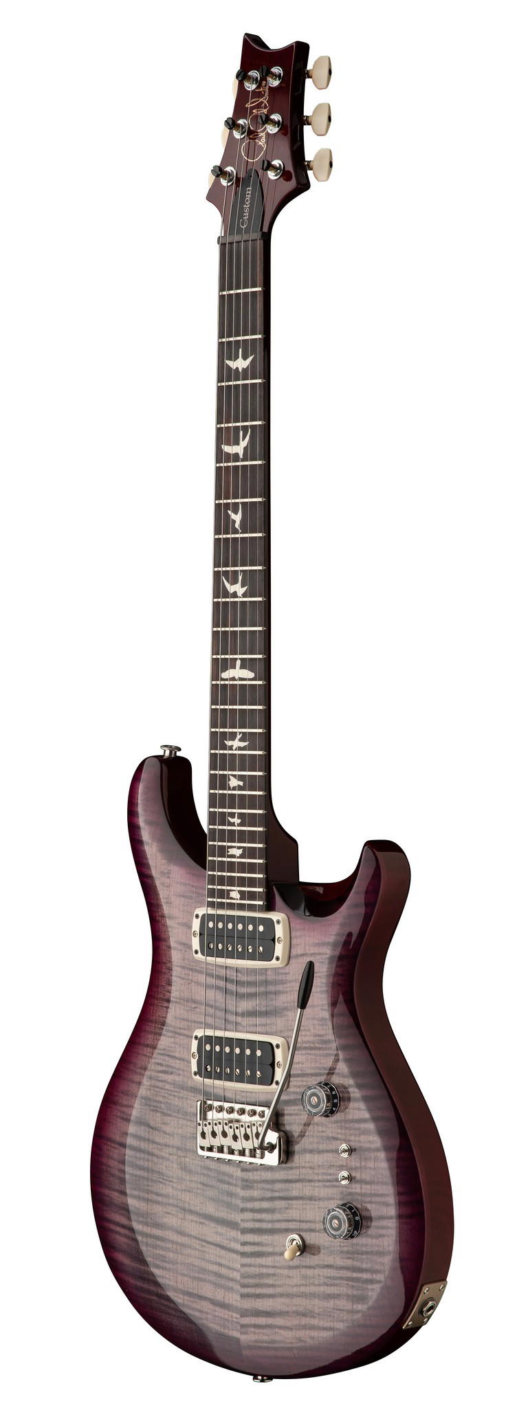 PRS GUITARS S2 CUSTOM 24-08 FADED GRAY BLACK PURPLE BURST