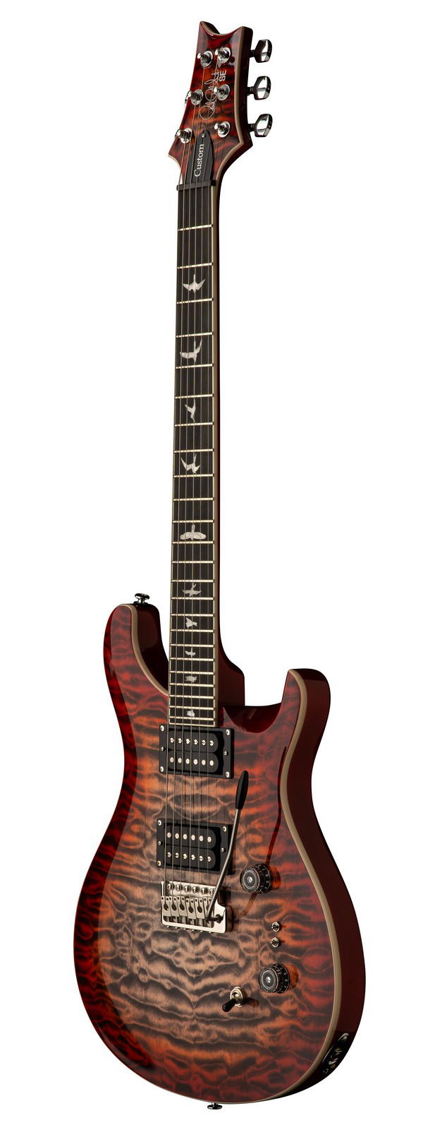 PRS GUITARS SE CUSTOM 24-08 QUILT CHARCOAL CHERRY