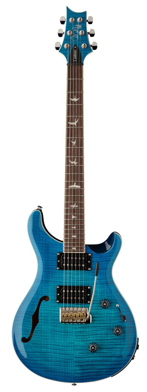PRS GUITARS SE CUSTOM 24 SEMI-HOLLOW PIEZO LAKE BLUE