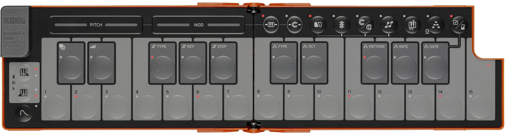 KORG NANOKEY FOLD LAVA ORANGE