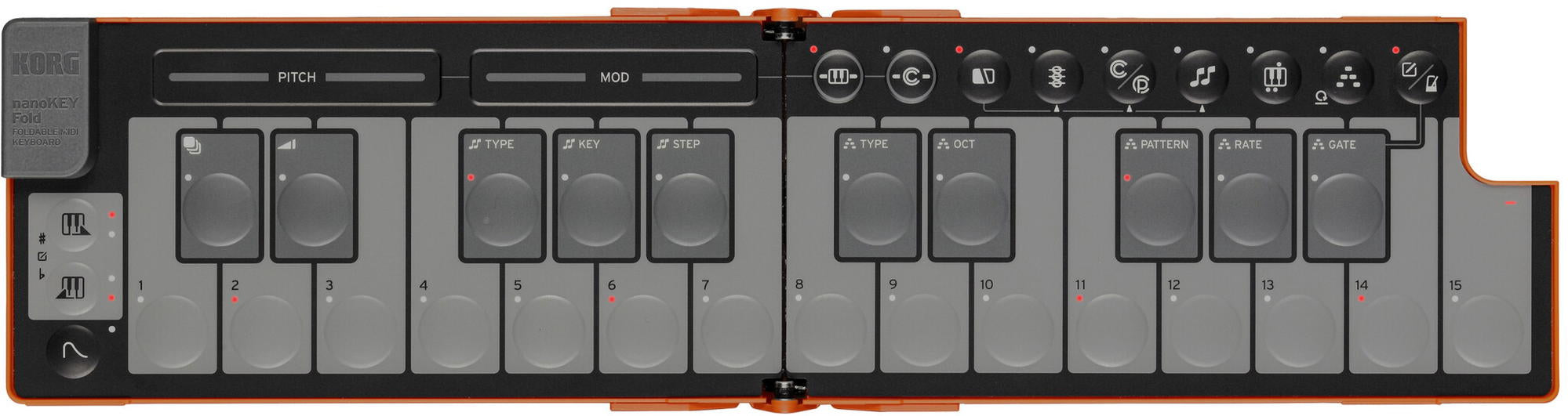 KORG NANOKEY FOLD LAVA ORANGE