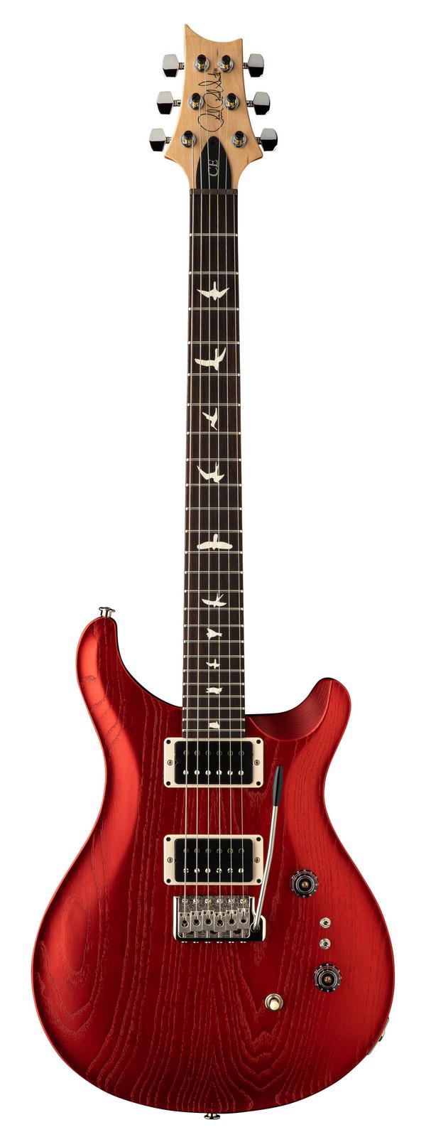 PRS GUITARS CE24-08 SWAMP ASH SATIN RED APPLE METALLIC LTD