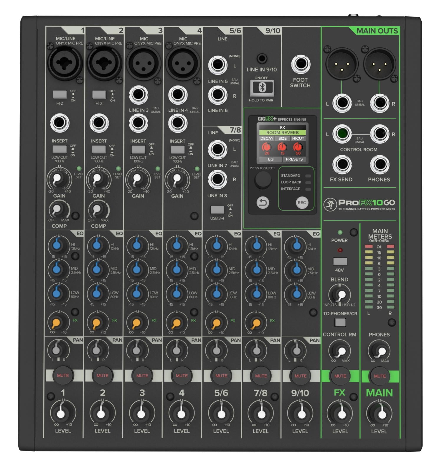 MACKIE PROFX10GO