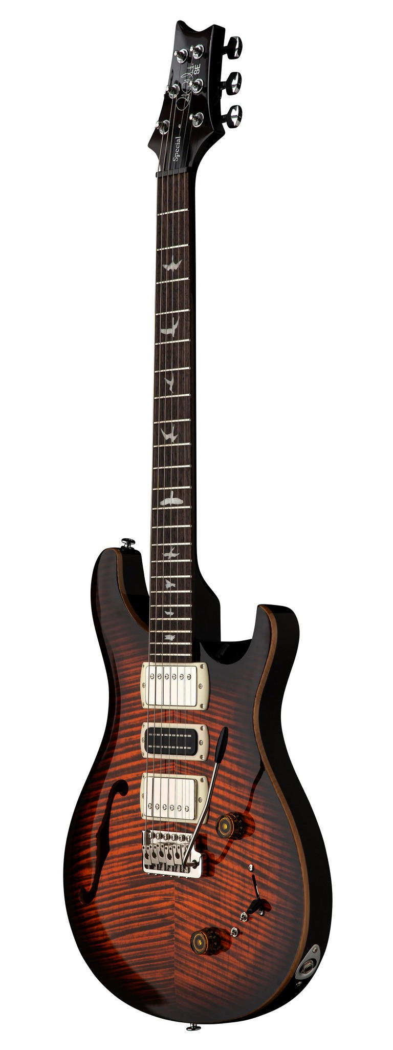 PRS SE SPECIAL SEMI-HOLLOW ORANGE TIGER SMOKEBURST