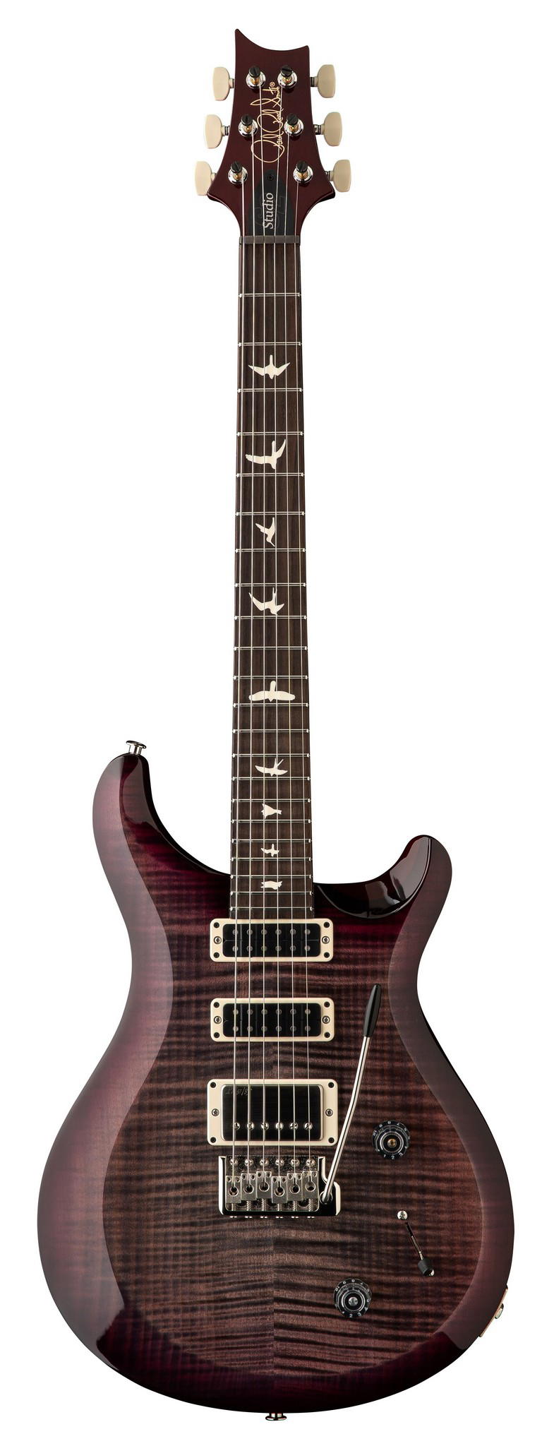 PRS S2 STUDIO FADED GRAY BLACK PURPLE BURST
