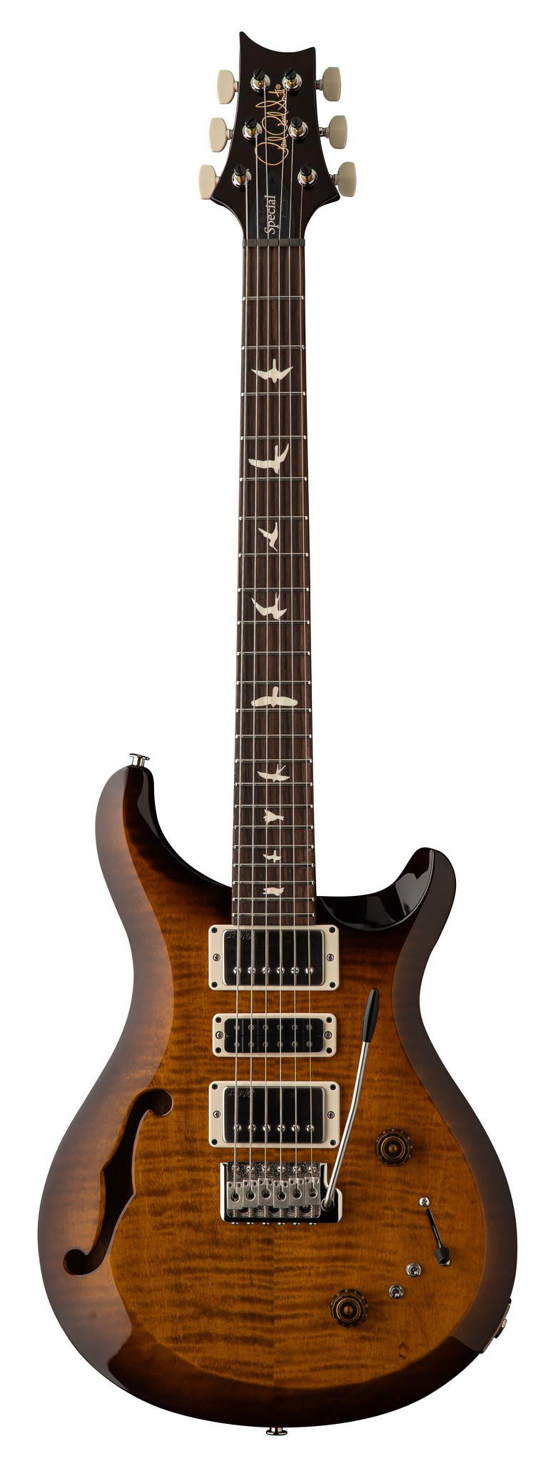 PRS GUITARS S2 SPECIAL SEMI HOLLOW BLACK AMBER