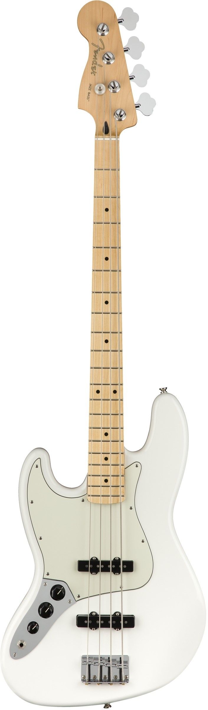 FENDER PLAYER JAZZ BASS POLAR WHITE MN ZURDO